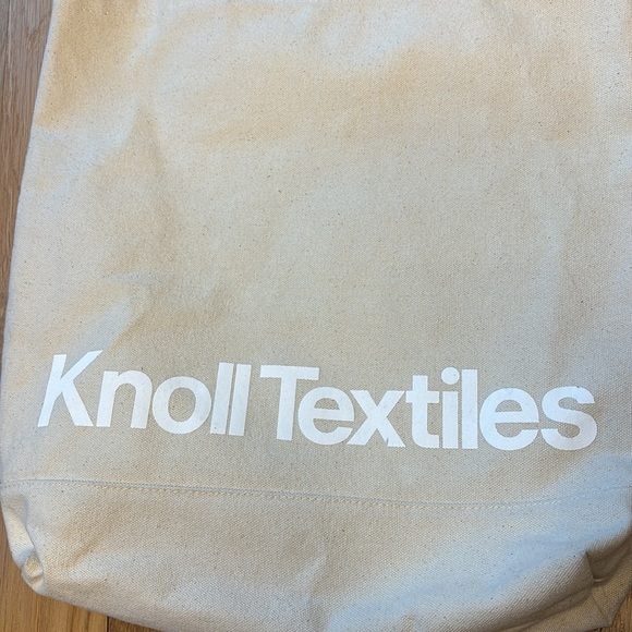 Knoll Textiles Tote Canvas Bag Mid Century Beige - Picture 2 of 5